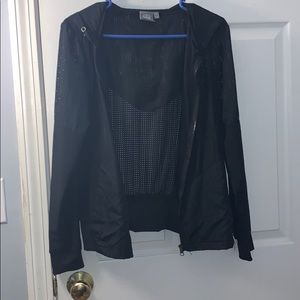 Black workout jacket